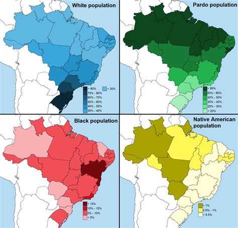 racial map of brazil